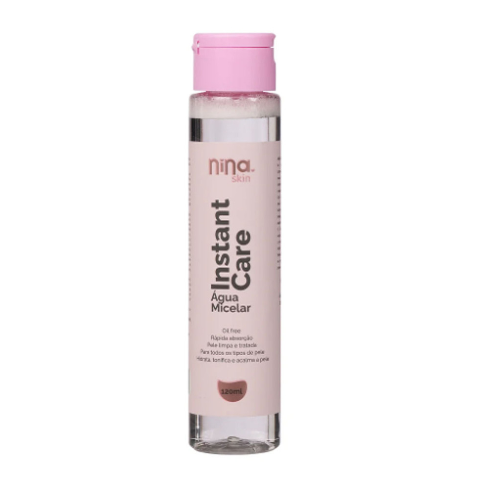 Agua Micelar Instant Care Nina Make Up em Oferta na Shopee