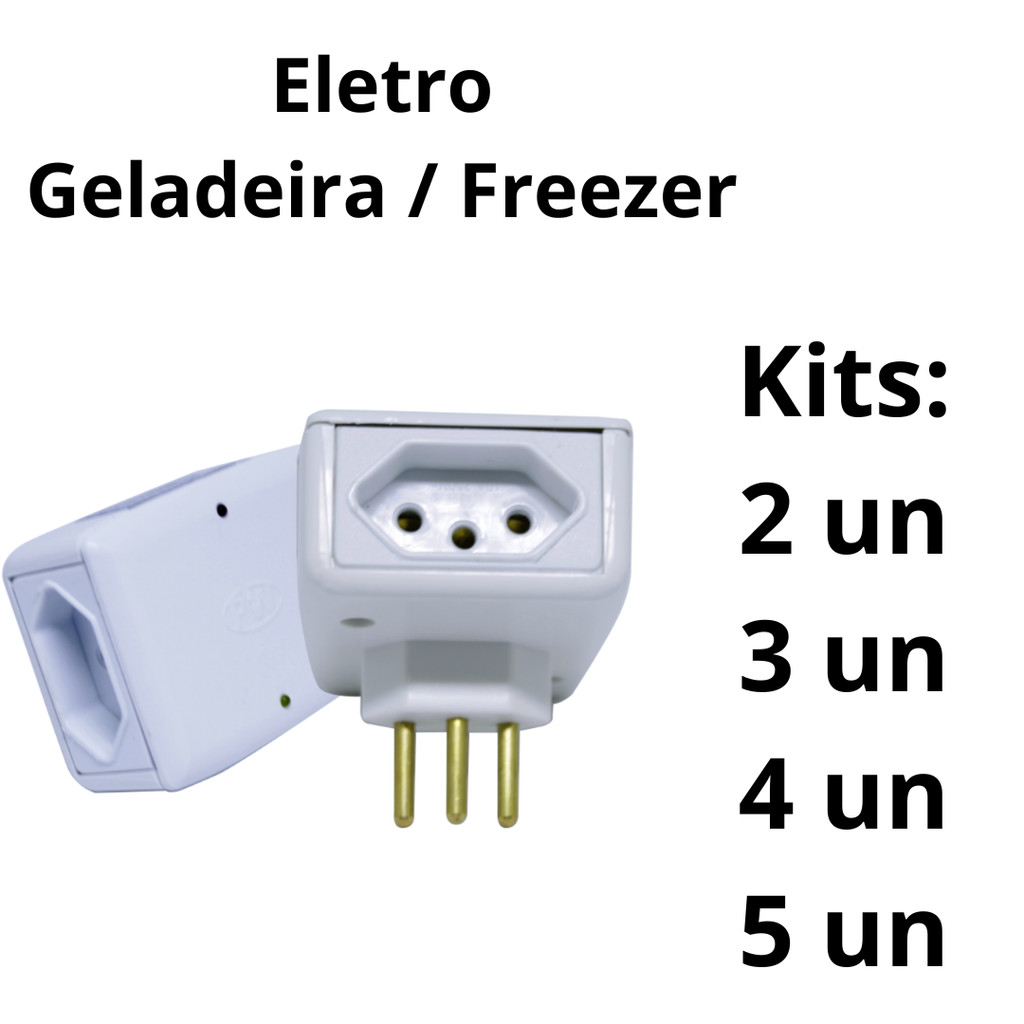Kit Protetor Geladeira e Eletro Contra Raios Surtos Picos de Energia Oscilações de Rede