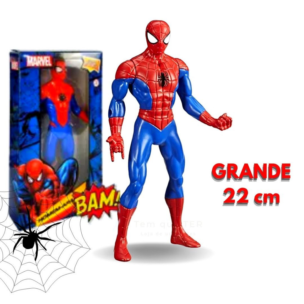 Boneco Homem Aranha Brinquedo Vingadores Articulado 22 Cm em Oferta na Shopee