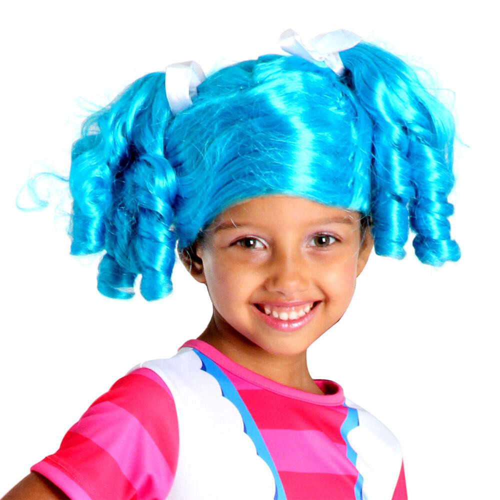 Peruca Infantil Azul Boneca Sintética Abrakadabra Fantasias
 em Oferta na Shopee