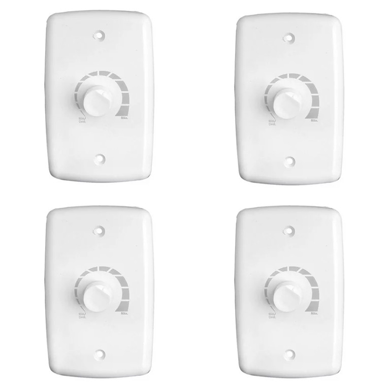 KIT 4 CONTROLE VENTILADOR DIMER  4X2 1.000 W BIVOLT 326 RIMA