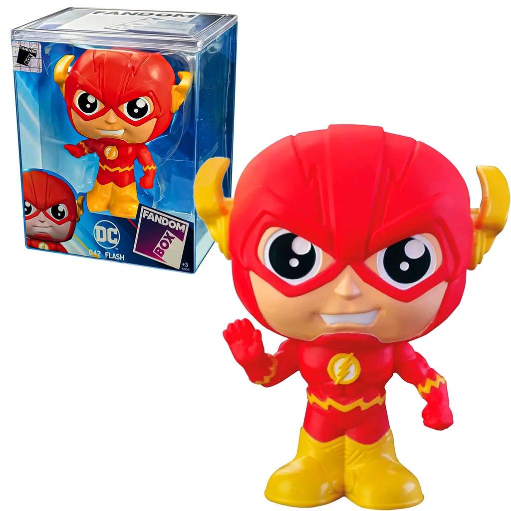 Fandom Box 042 Flash Liga Da Justiça Colecionável Caixa Acrílico Expositor - Líder Brinquedos