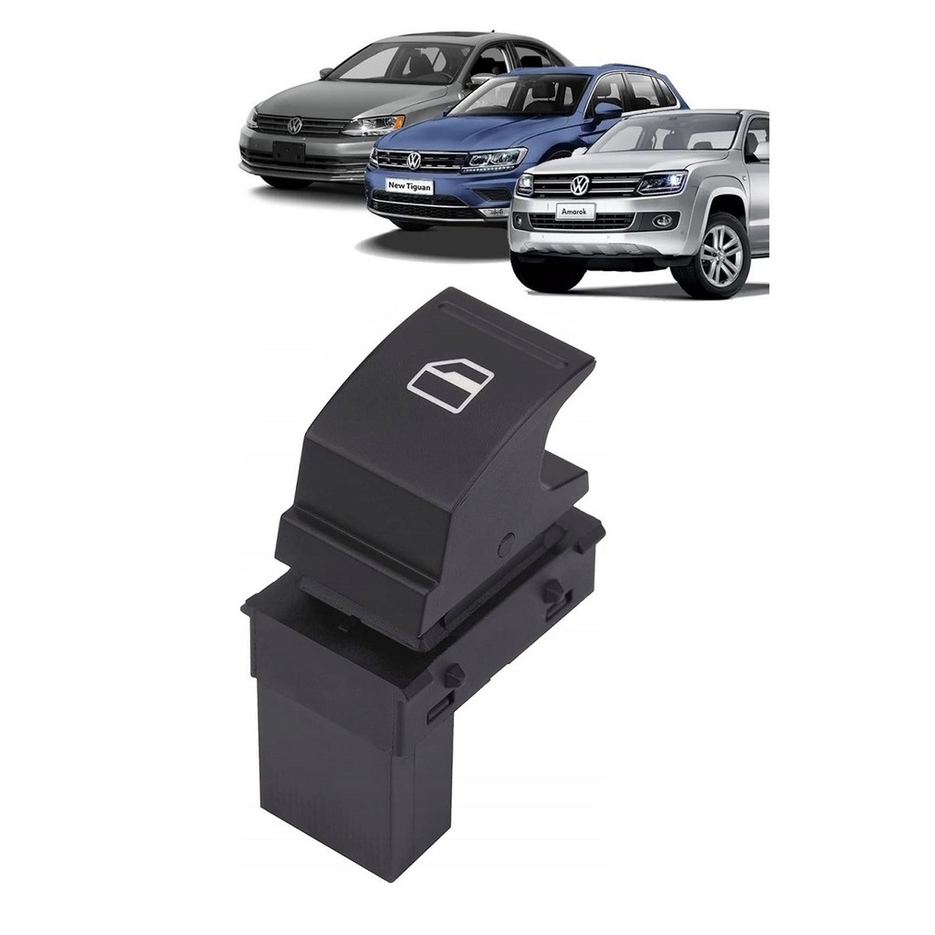 Botão do Vidro Elétrico Jetta Passat Amarok Tiguan - Dianteiro ou Traseiro - Simples