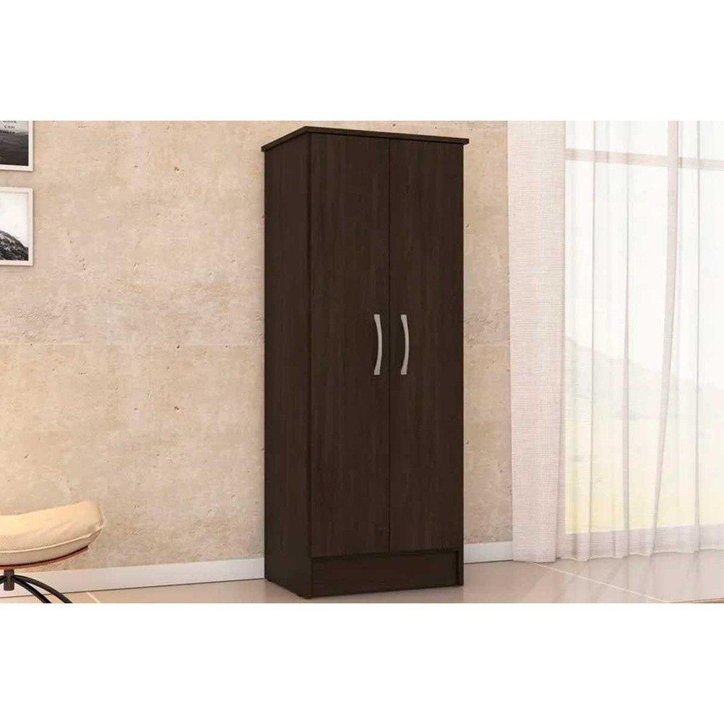 Armário Multiuso Lavanderia Viena c/ 2 Portas Ébano Touch - Demóbile em Oferta na Shopee