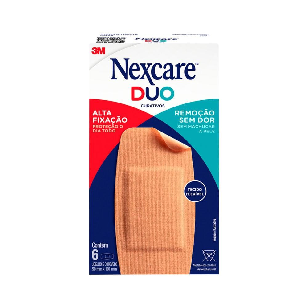 Curativo 3M Nexcare Duo C/6 Adesivos Joelho E Cotovelo
