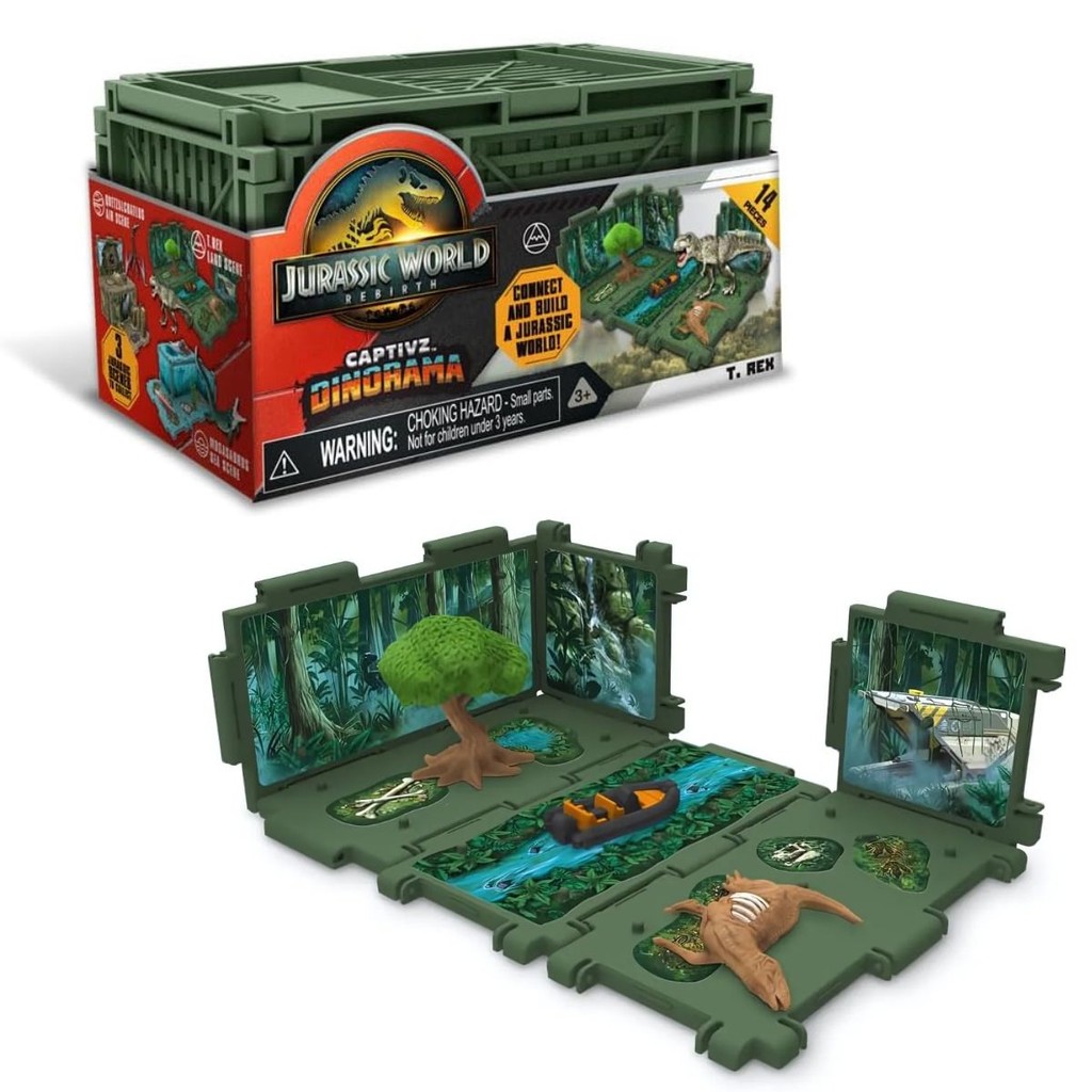 Jurassic World Rebirth Captivz Dinorama T. Rex - Fun em Oferta na Shopee