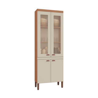 Paneleiro Cozinha Jéssica New 100% MDF Tuboarte 4 Portas em Oferta na Shopee