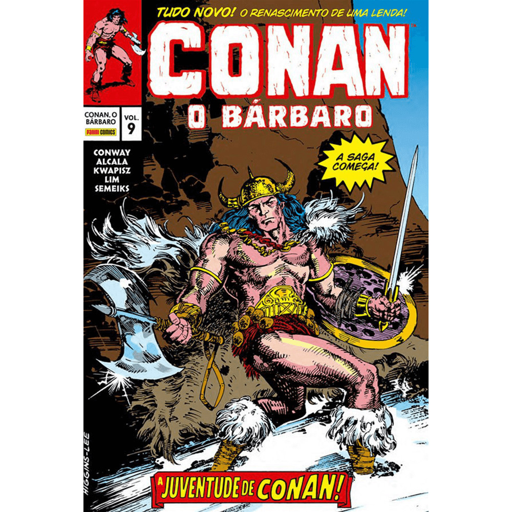 Capa do livro Comic - Conan, O Bárbaro: A Era Clássica Vol. 9 (Omnibus) - Editora Panini -
