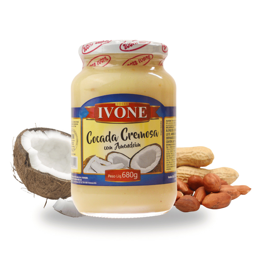 Cocada Cremosa C/ Amendoim Ivone 680g