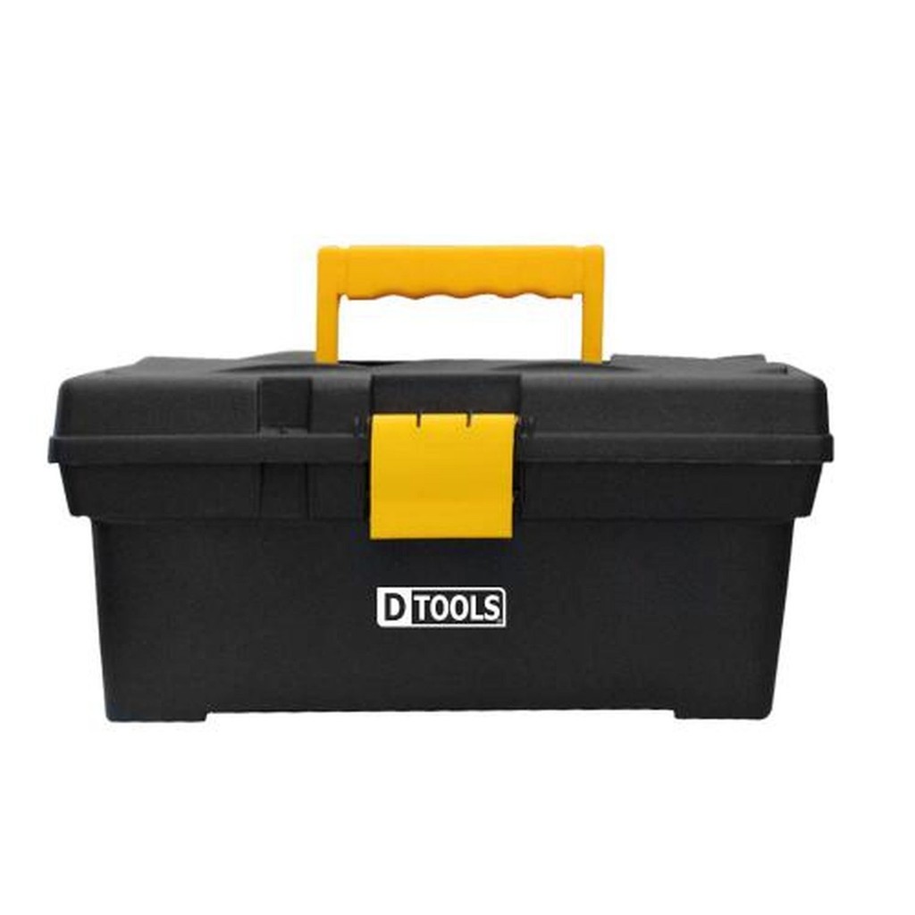 Caixa de Ferramentas Plástica 18x32cm - DTOOLS para Organização de Ferramentas