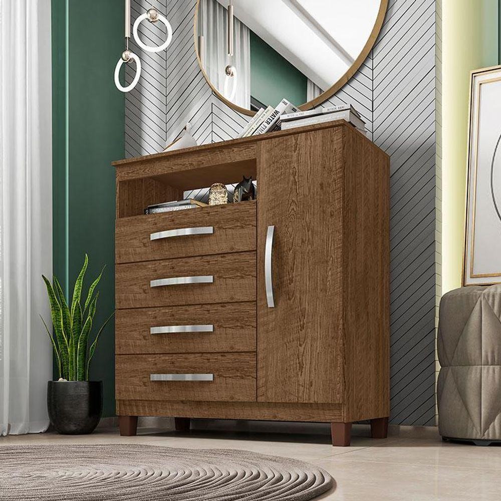 Cômoda Sapateira Ambiente Cannes Malbec - Incorplac em Oferta na Shopee