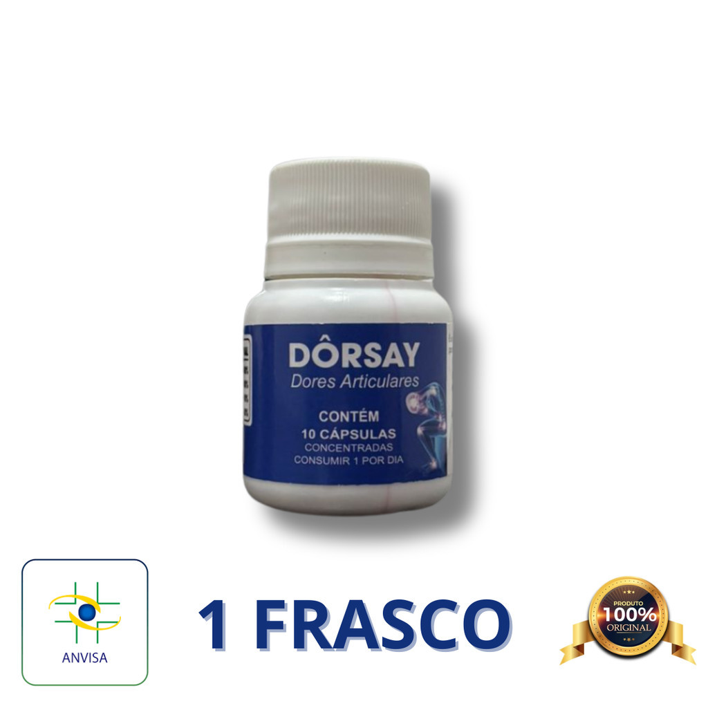 1 Pote Dorsay – Suplemento Natural | 10 Cápsulas