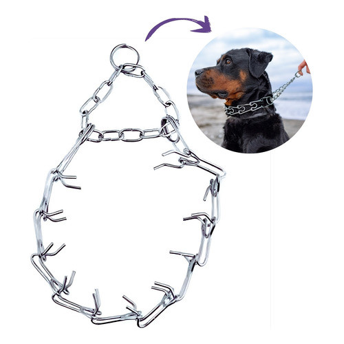 Coleira Cachorro Garra Fila Aço Cão Bravo - Tamanho Universal em Oferta na Shopee