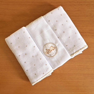 kit 3 Fraldas de Pano Luxo 68 cm x 70 cm Bublim Sonhos em Oferta na Shopee