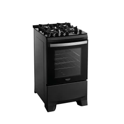 Fogão 4 Bocas Dako Supreme Glass com Mesa Vidro Preto Bivolt