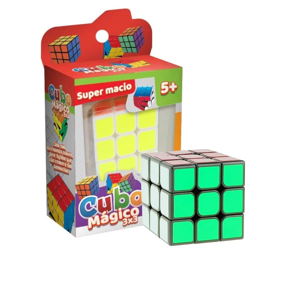 Jogo Cubo Mágico 3x3 Multikids - BR1779