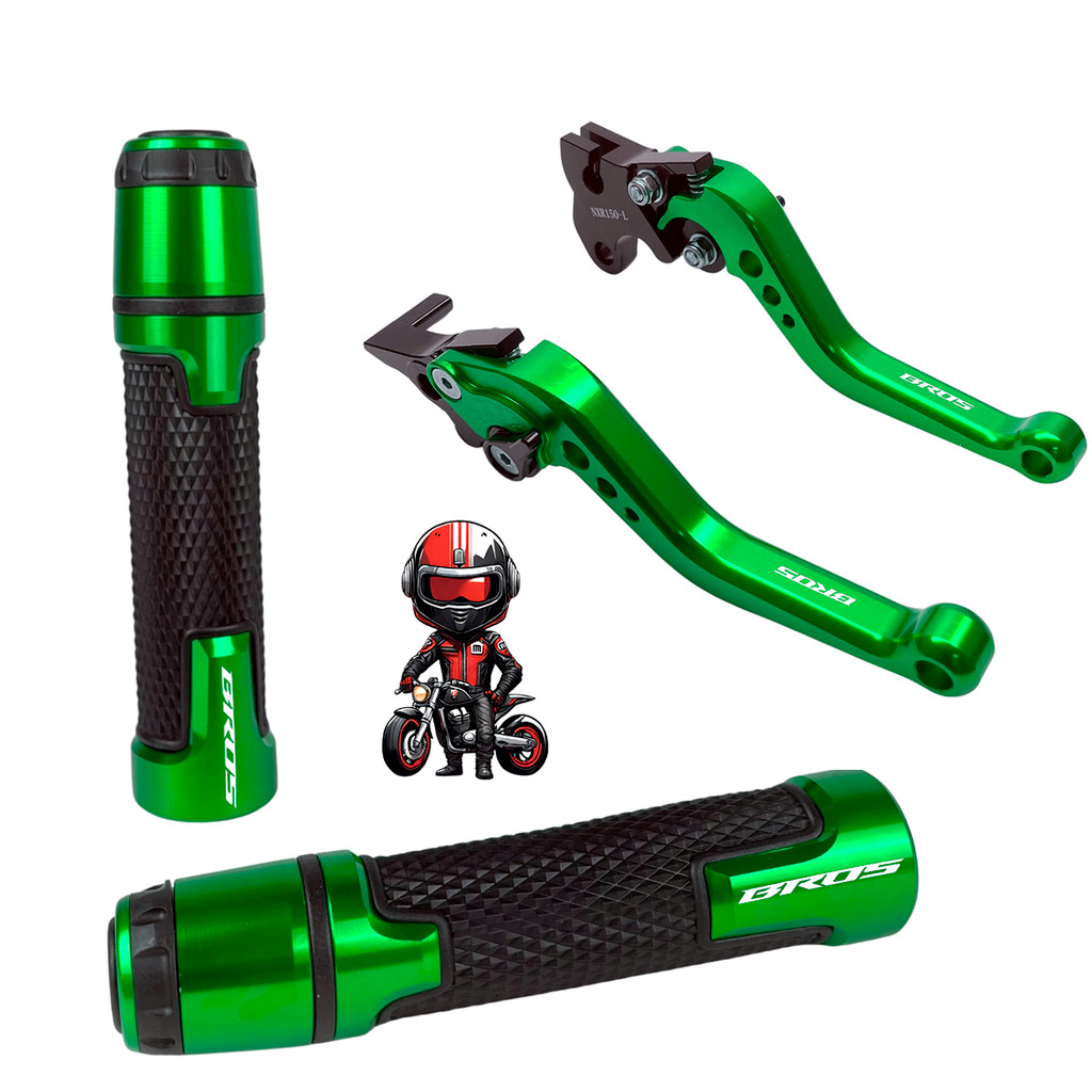 Kit Manete Manopla Bros 125 150 160 Personalizado A Laser — imagem 2 de 2
