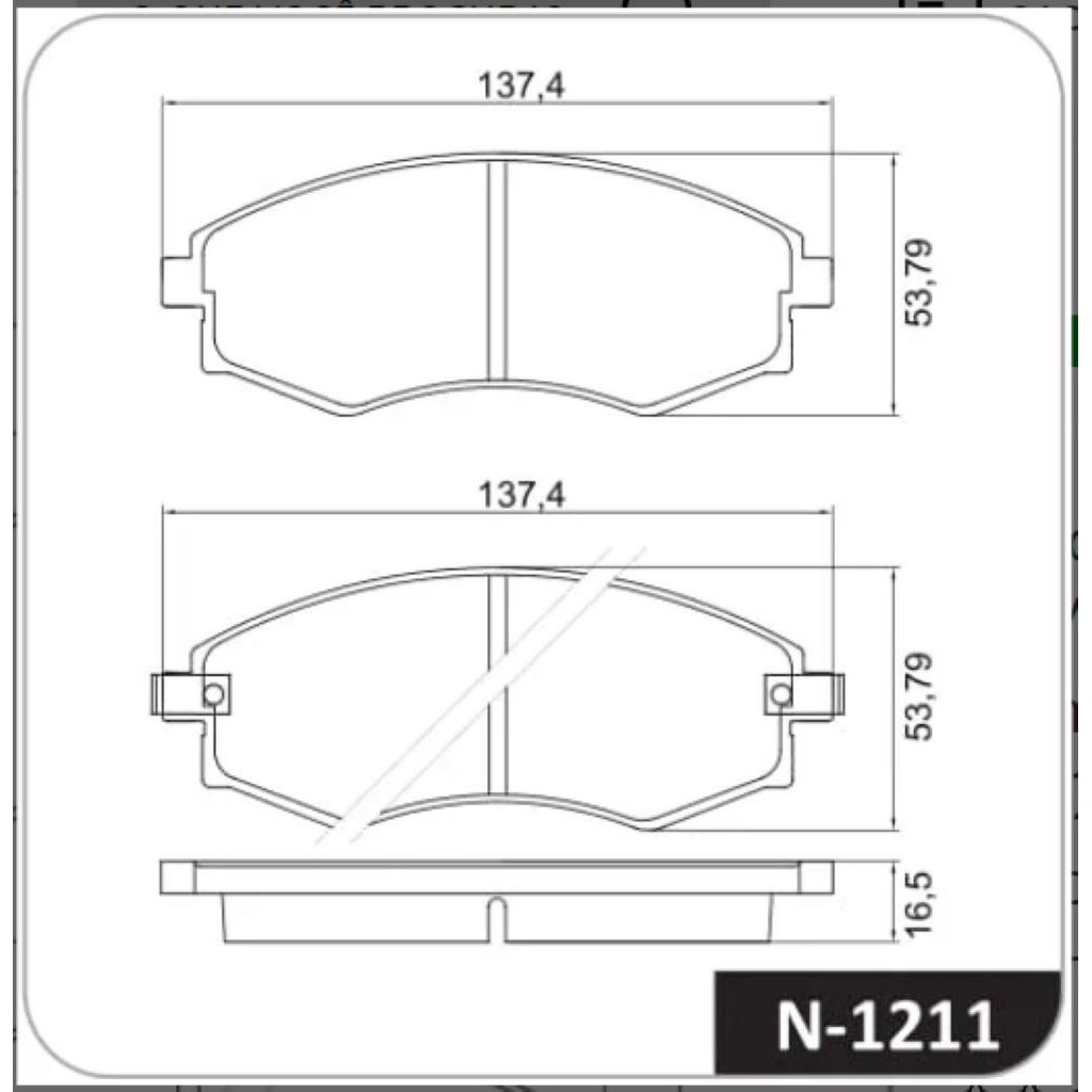 Pastilha de Freio Dianteiro - Cobreq -Sistema SUMITOMO - N-1211