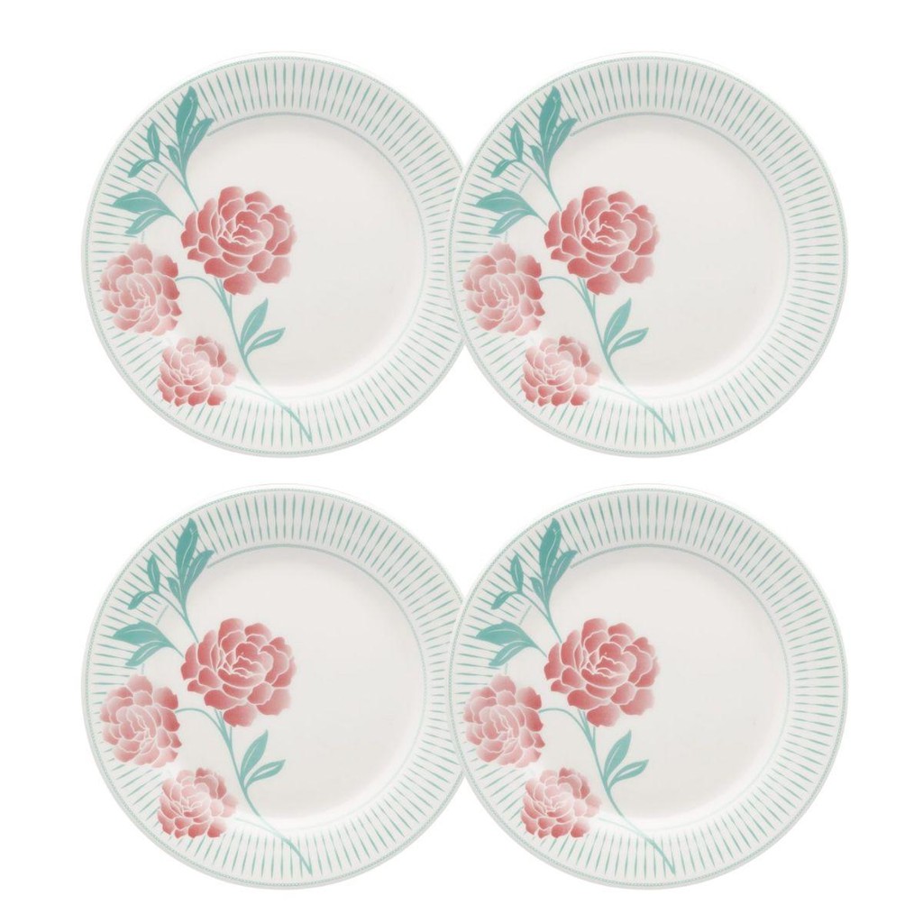 Jogo de 4 Pratos Sobremesa 18 Cm Donna Bloom em Oferta na Shopee