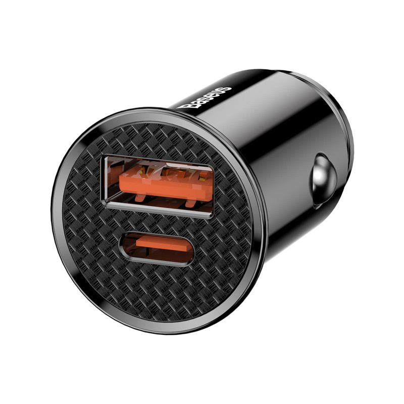 Carregador De Carro Baseus 30W 2 Portas Carga Rápida 4.0 original