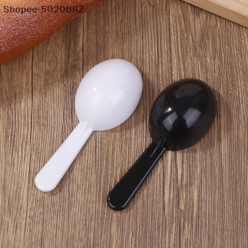 [THEBR] 10 Unidades Colher De Chá Medidora Branca Plástico 7g 15ml Colheres Medidoras Leite Em Pó De Recipiente De Gr