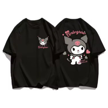 Camiseta   Kuromi  Adulto/Infantil Lançamento Camiseta Em Algodao 15
