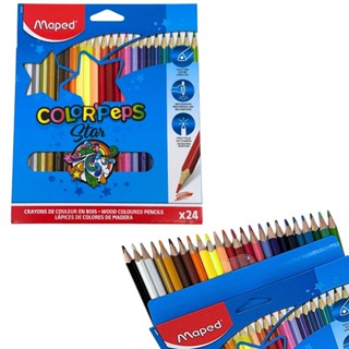 Lápis De Cor Color'Peps 24 Cores Maped em Oferta na Shopee