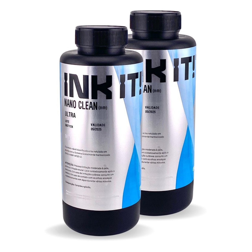 Kit 2 Solução De Limpeza Para Cabeça De Impressão Micropiezo e Térmicas - Nano Clean Ultra | INK IT!