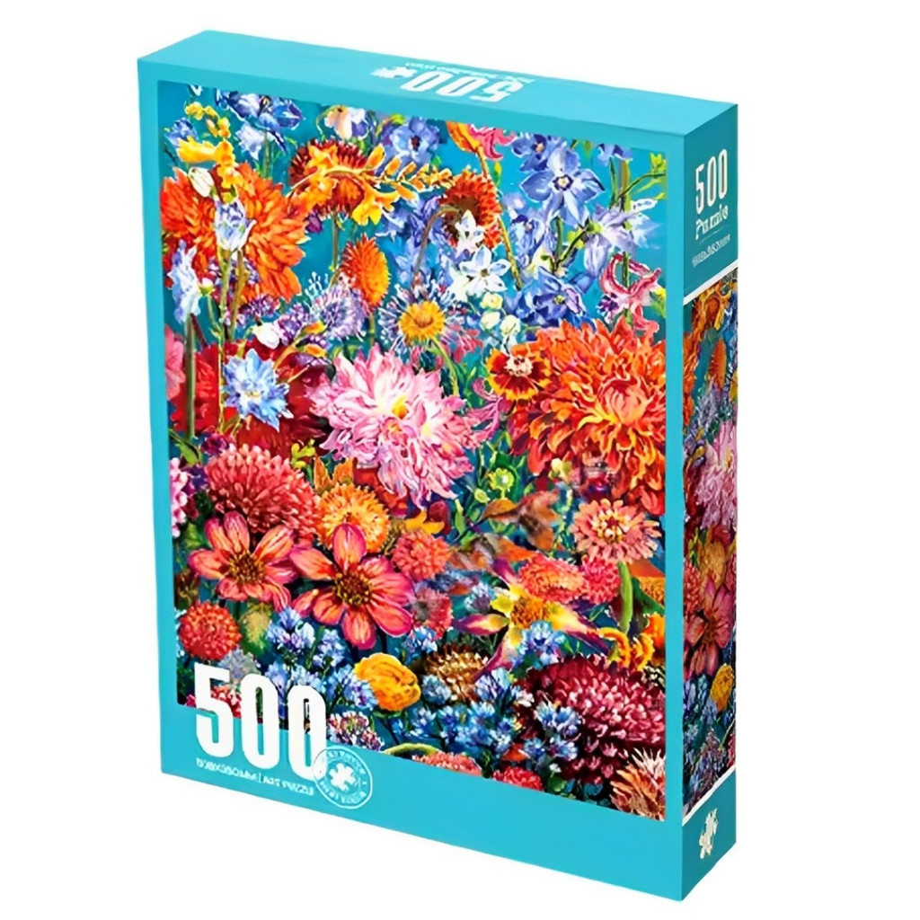 Quebra Cabeça Puzzle Pintura de Flores 500 Peças Castela - Mom & Baby