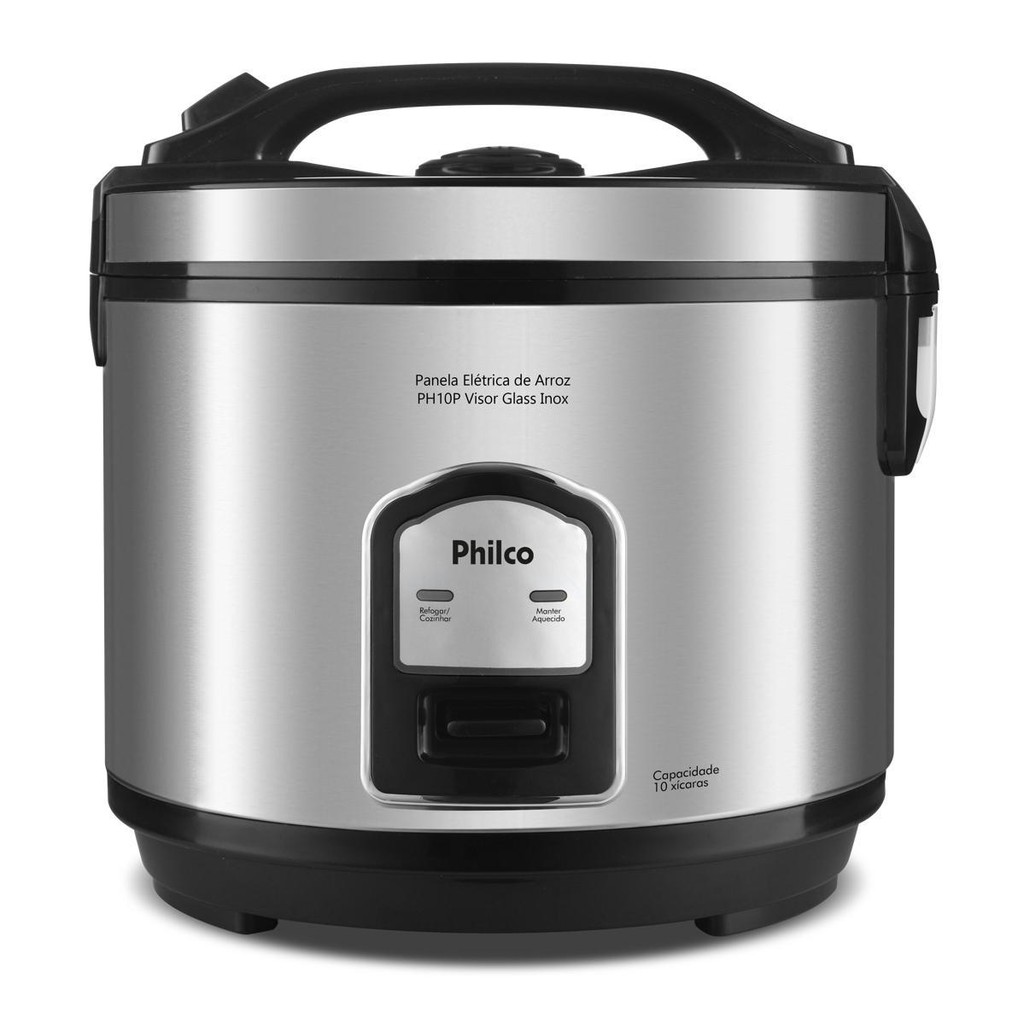 Panela de Arroz Elétrica Philco Inox 10 xícaras PH10P - Home Appliances