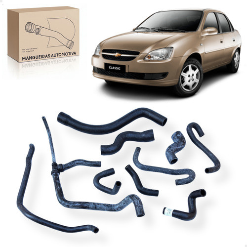 Kit Mangueira Arrefecimento Completo Corsa Classic 1.0 2011/.