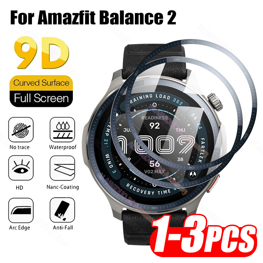Película Protetora De Tela Cheia Temperada 3D HD Para Amazfit Balance 2 Smart Watch Balance2 Acessórios , Não É Vidro