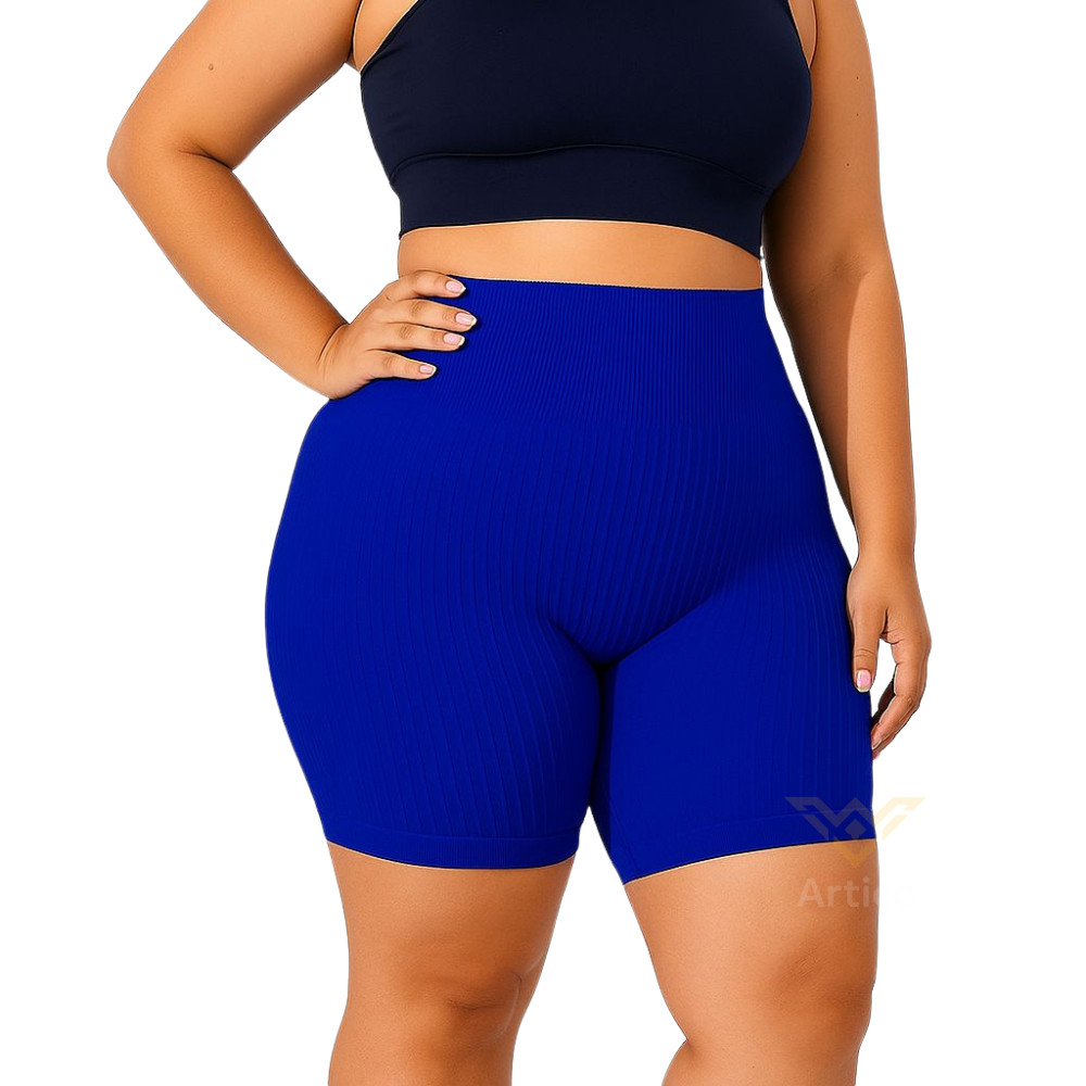 Shorts Canelado Plus Size Empina Bumbum Qualidade Premium