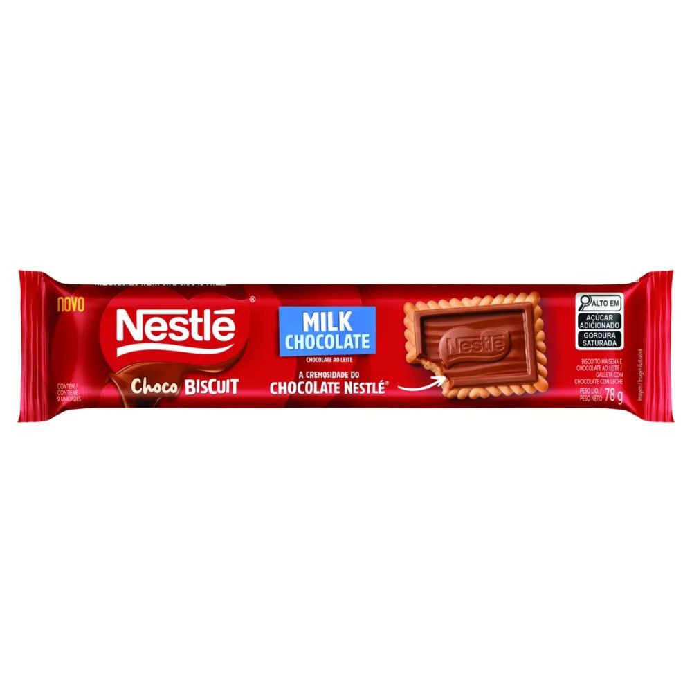 Choco Biscuit Nestlé Milk Chocolate 78g - Food & Beverages