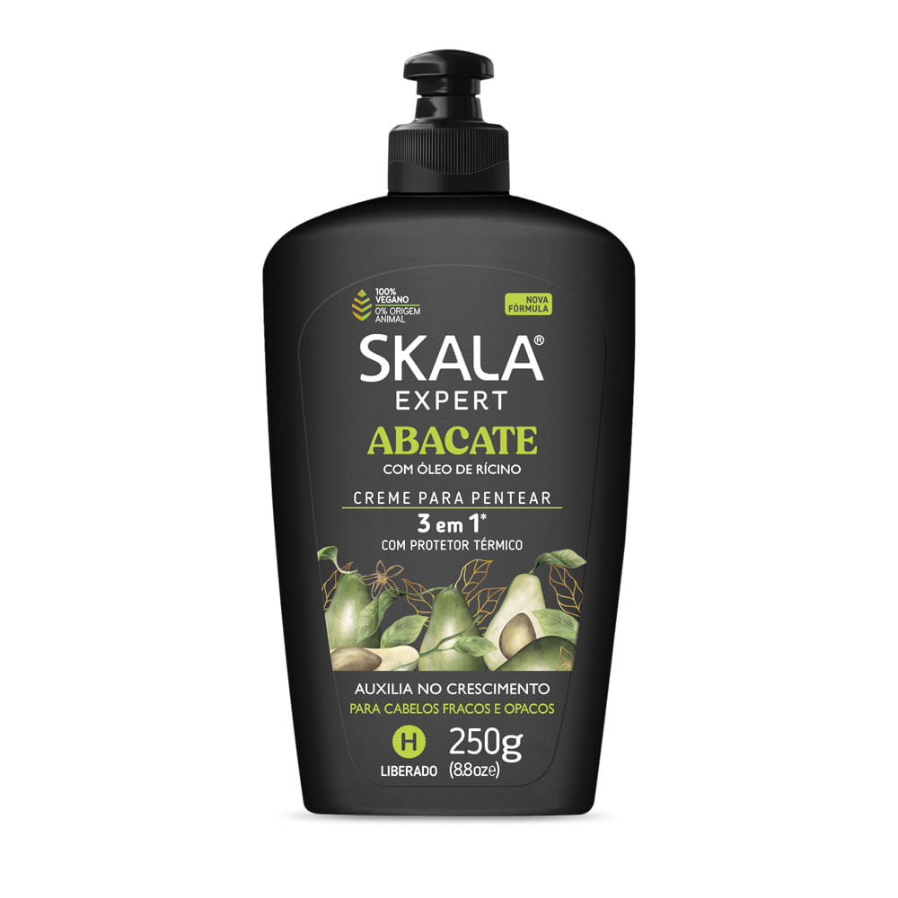 Creme De Pentear Skala 3 em 1 Abacate 250g - Beauty