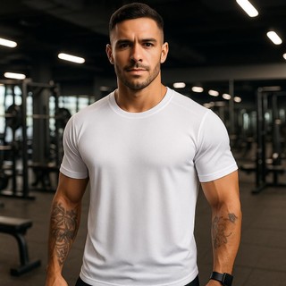 Camisa Dry Fit Masculina - Lisa, Para Esportes