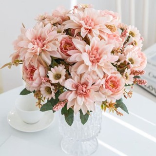 Buquê artificial de Dahlia Wedding Home Decoration Flowers--2759 em Oferta na Shopee