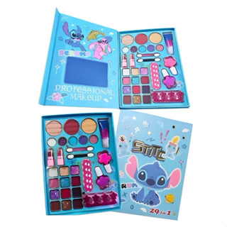 Conjunto de maquiagem Stitch Kids 29 em 1 e paletas de sombras Hello Kitty 9 e 18 em Oferta na Shopee