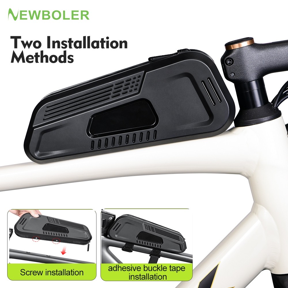 Newboler 1.8L Grande Capacidade Saco De Tubo Superior Da Bicicleta À Prova Dwate
