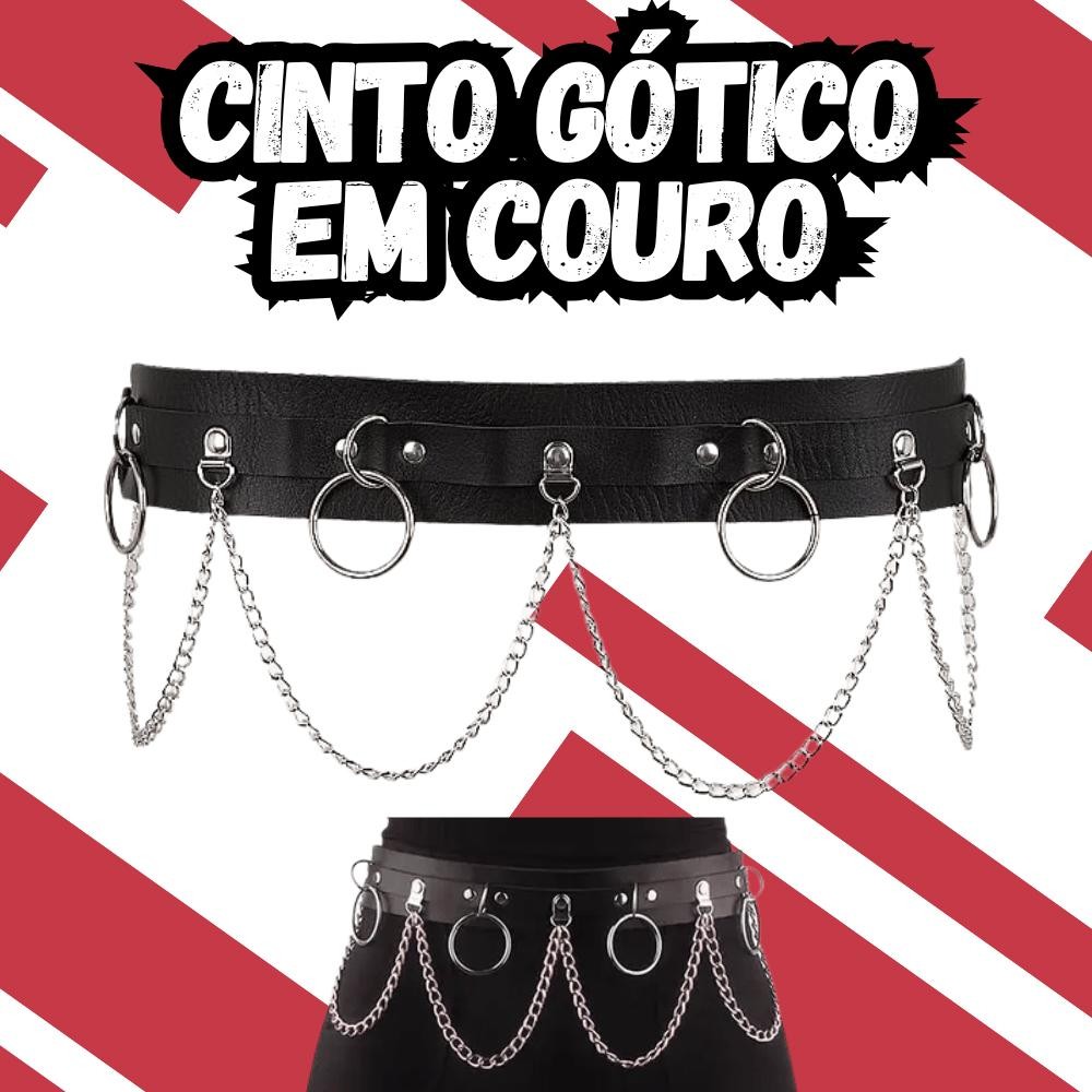 Cinto Argolas Corrente Harness Arnês cinto Arreio Espartilho Arreio Punk Rock