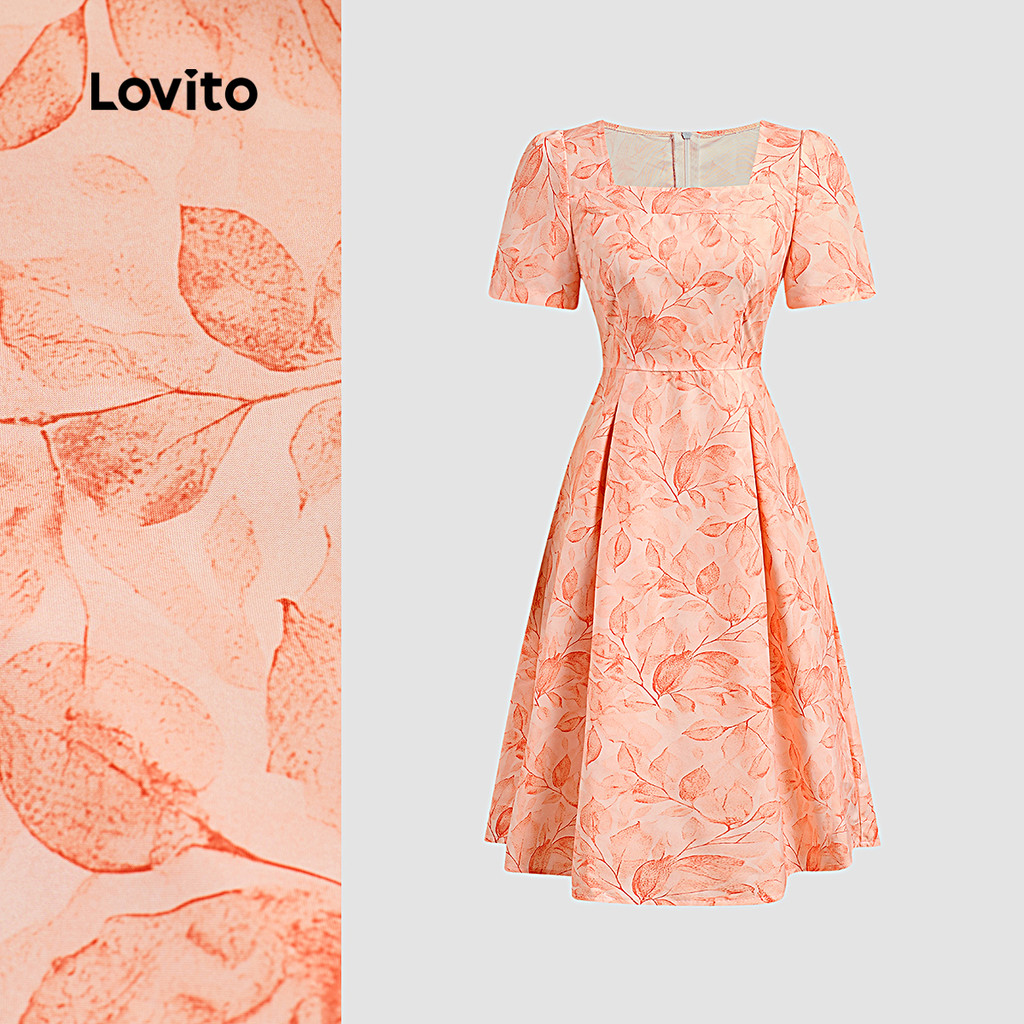 (New) Lovito Vestido Casual Primavera/verão para Mulheres L142ED762