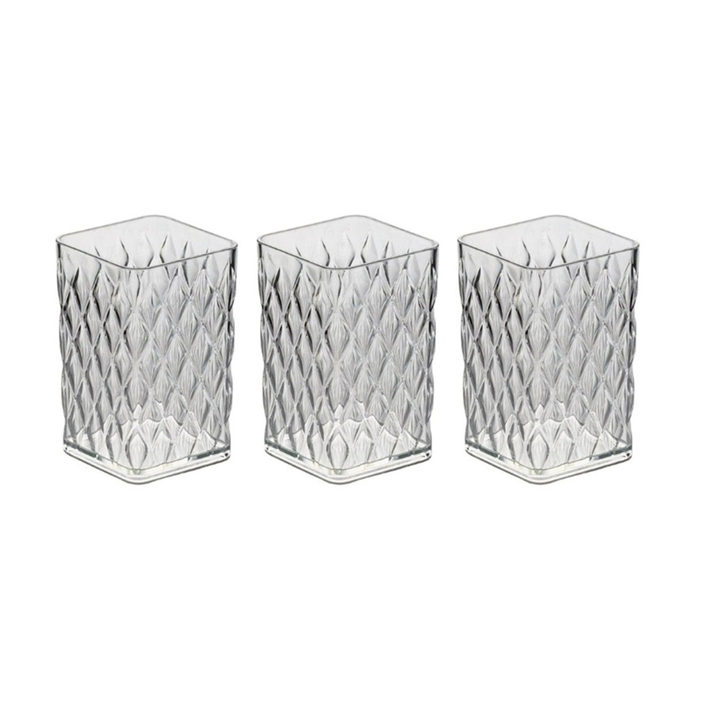 3 Porta Pasta Objetos Pincéis Maquiagem Organizador Acrílico