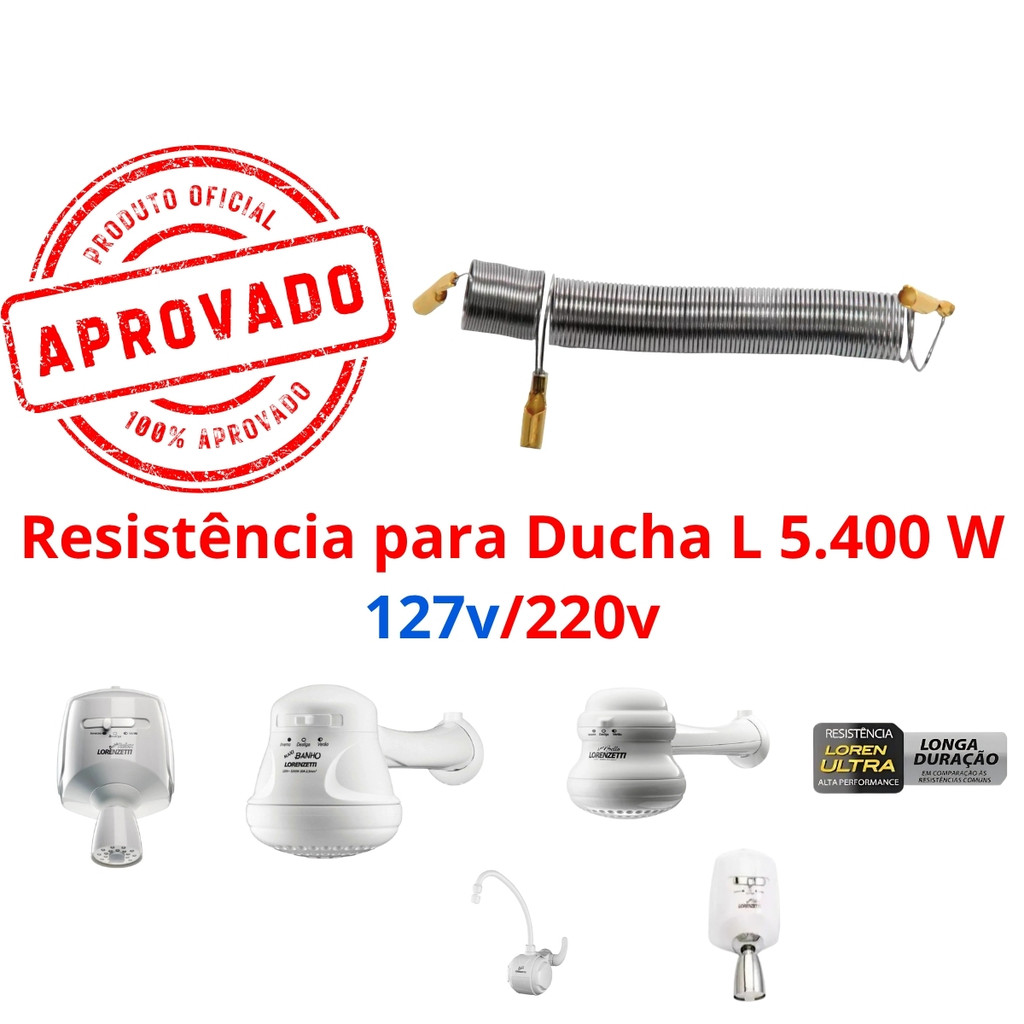 kit 4 Resistências para Lorenzetti  Reserva para chuveiro Duo Shower / futura da Lorenzetti em Oferta na Shopee