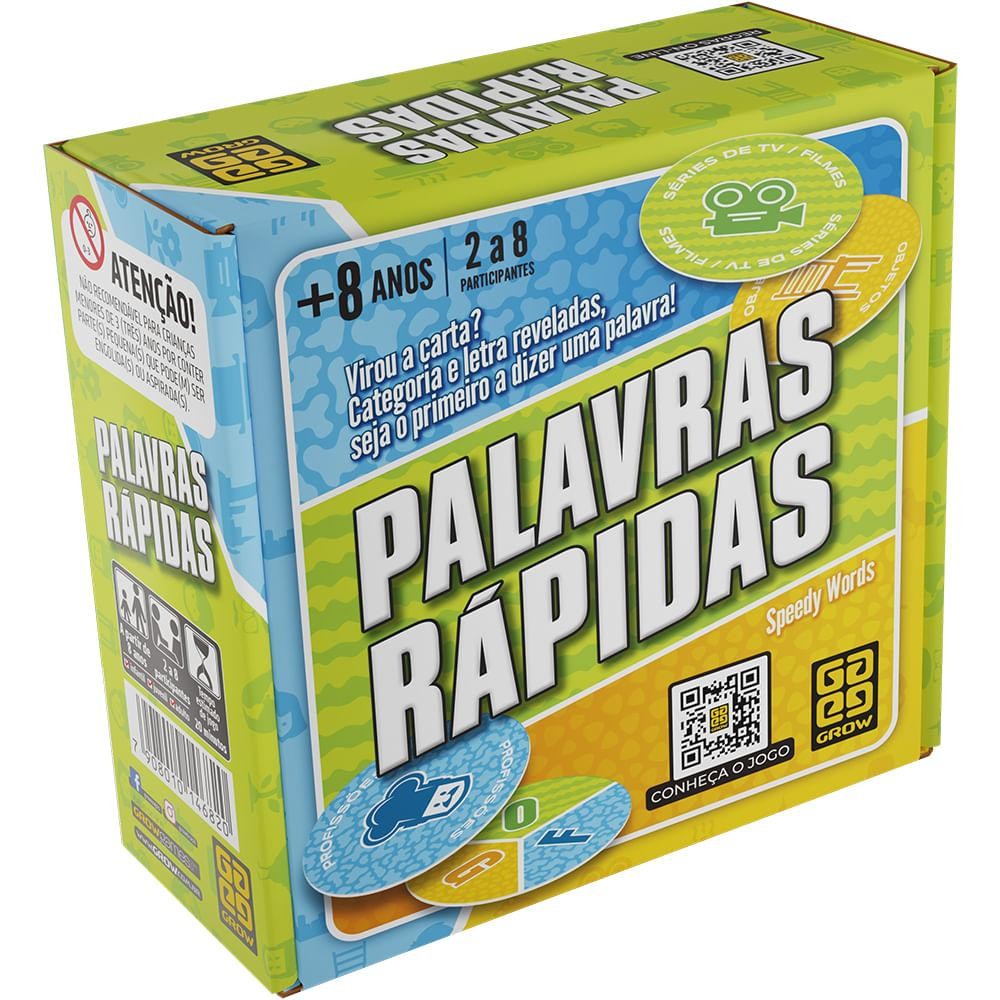 Jogo Palavras Rápidas - Grow Palavras Rápidas em Oferta na Shopee