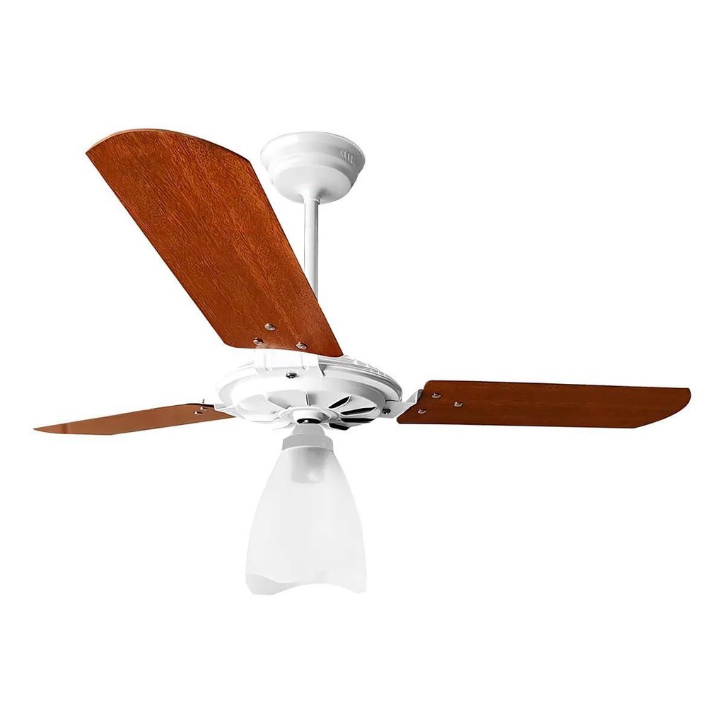 VENTILADOR TETO VENTEX YRIS 127V BRANCO/MOGNO 127V MOTOR GRANDE