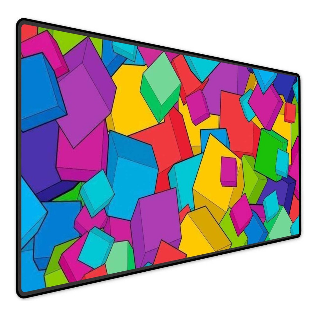 Mousepad Gamer Speed Extra Grande 65x32cm Cubo Colors