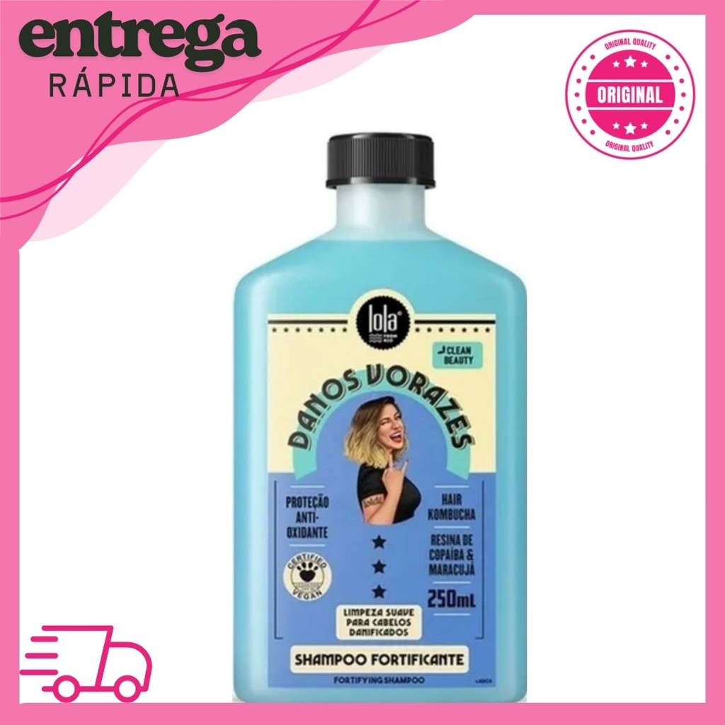 Lola Cosmetics Danos Vorazes Shampoo 250ml em Oferta na Shopee