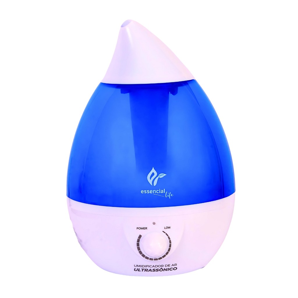 Umidificador de Ar Ultrasonico com Luminária - Bivolt - Essencial Life