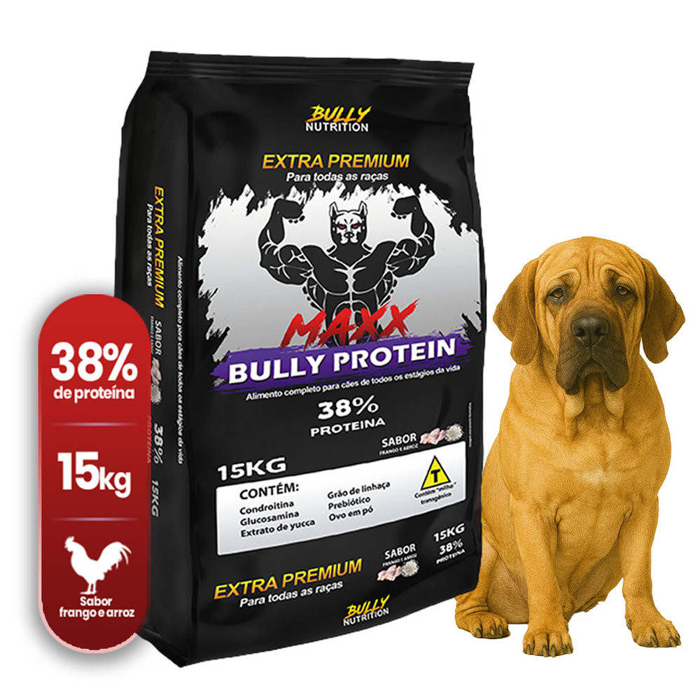 Ração Para Cachorros Fila Brasileiro Maxx Protein Extra Premium 15Kg Kg | Cachorro Forte