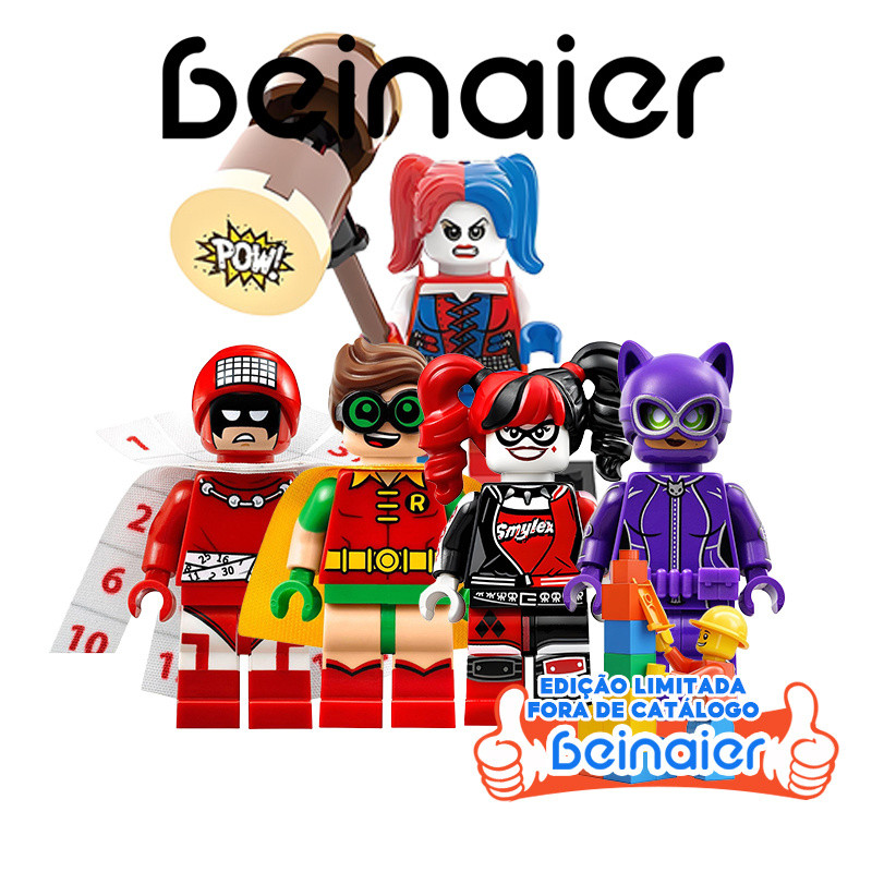 Modelo de bloco de construção Hero, brinquedo de bloco de construção (com Base e modelo) Mini boneca